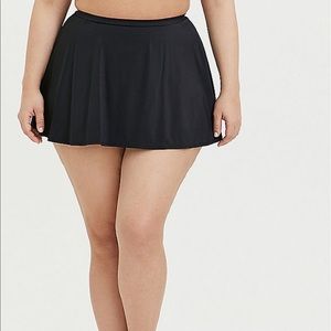 Torrid High Waist Skater Swim Skirt